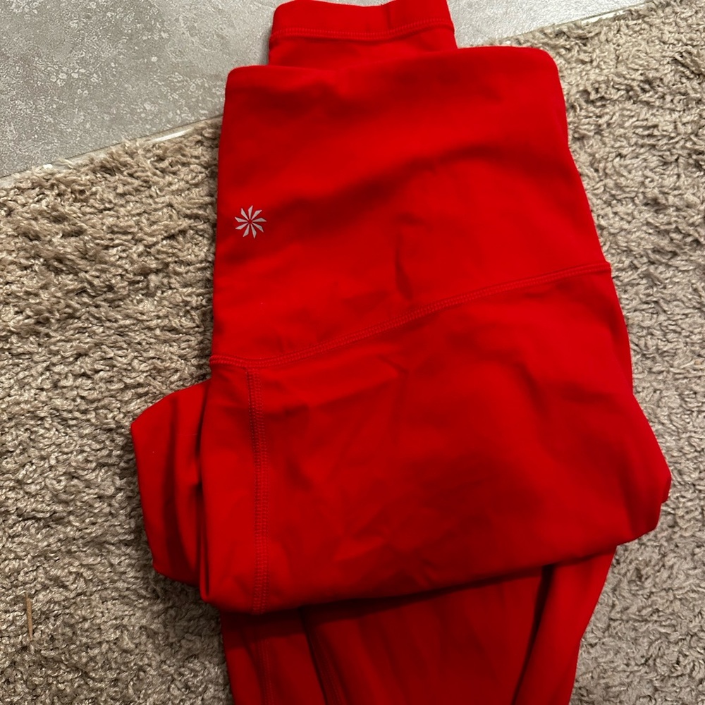 Athleta Bold Scarlet Leggings